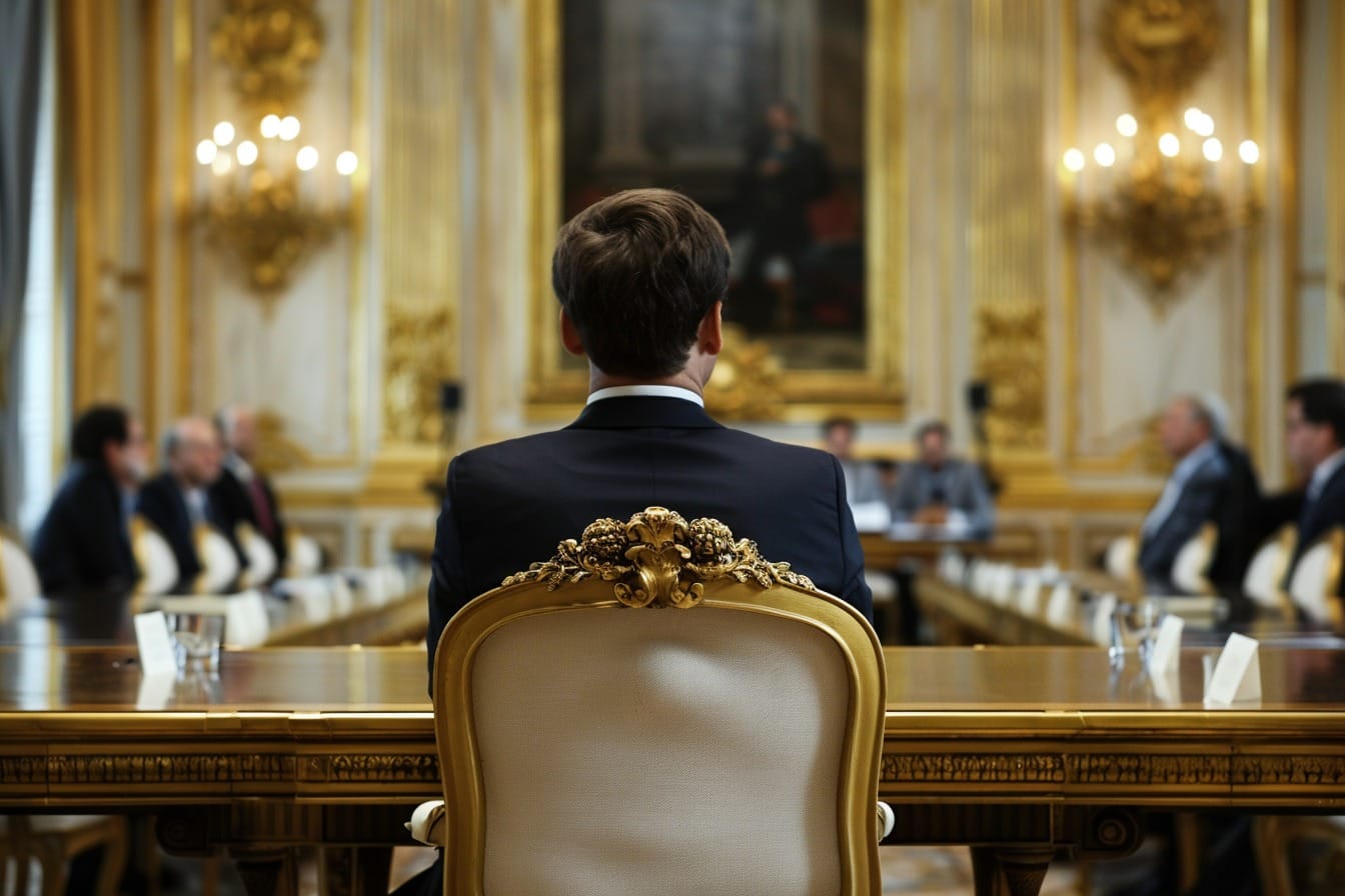 Illustration. Emmanuel Macron en conseil des ministres.