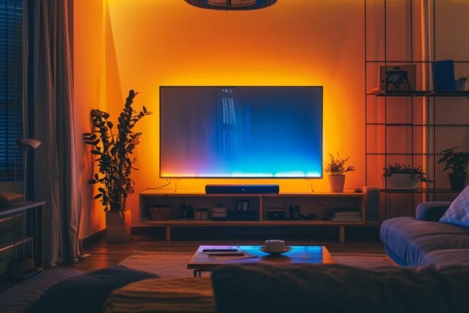 Illustration. Une soirée télé en perspective.