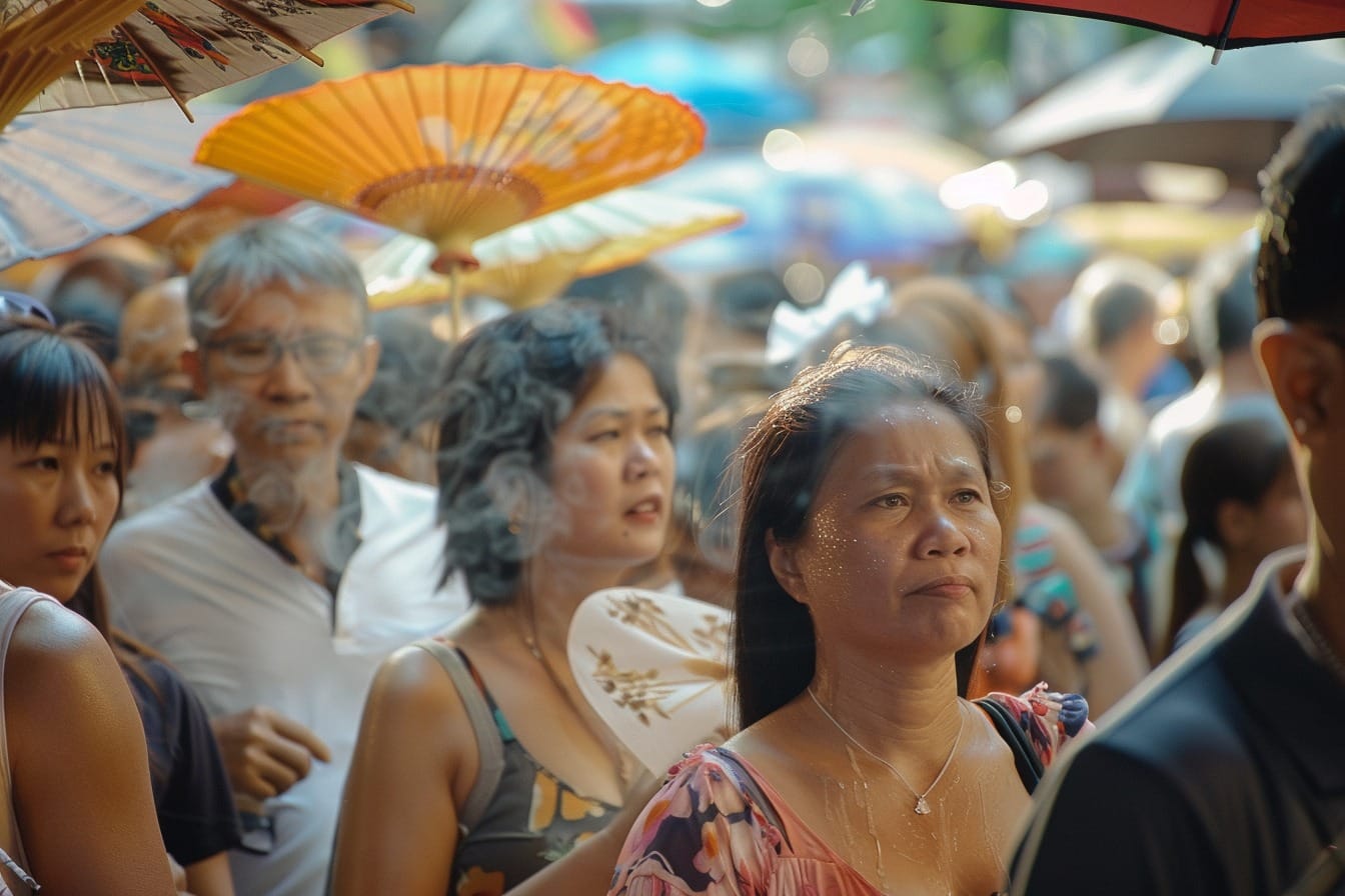 Illustration. Une chaleur accablante à Bangkok.