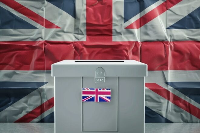 Illustration. Elections au Royaume-Uni.