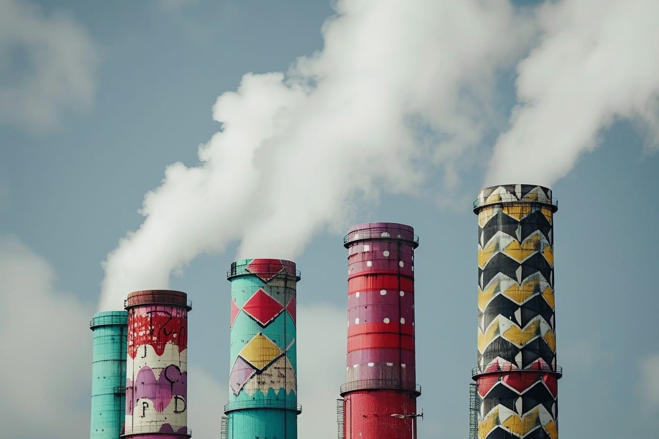 Illustration. Mode et pollution.