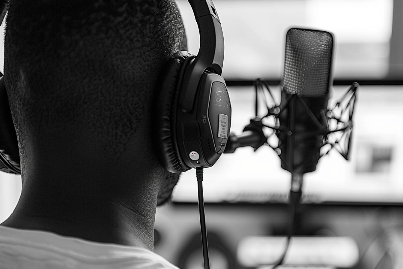 Illustration. Une émission de radio.