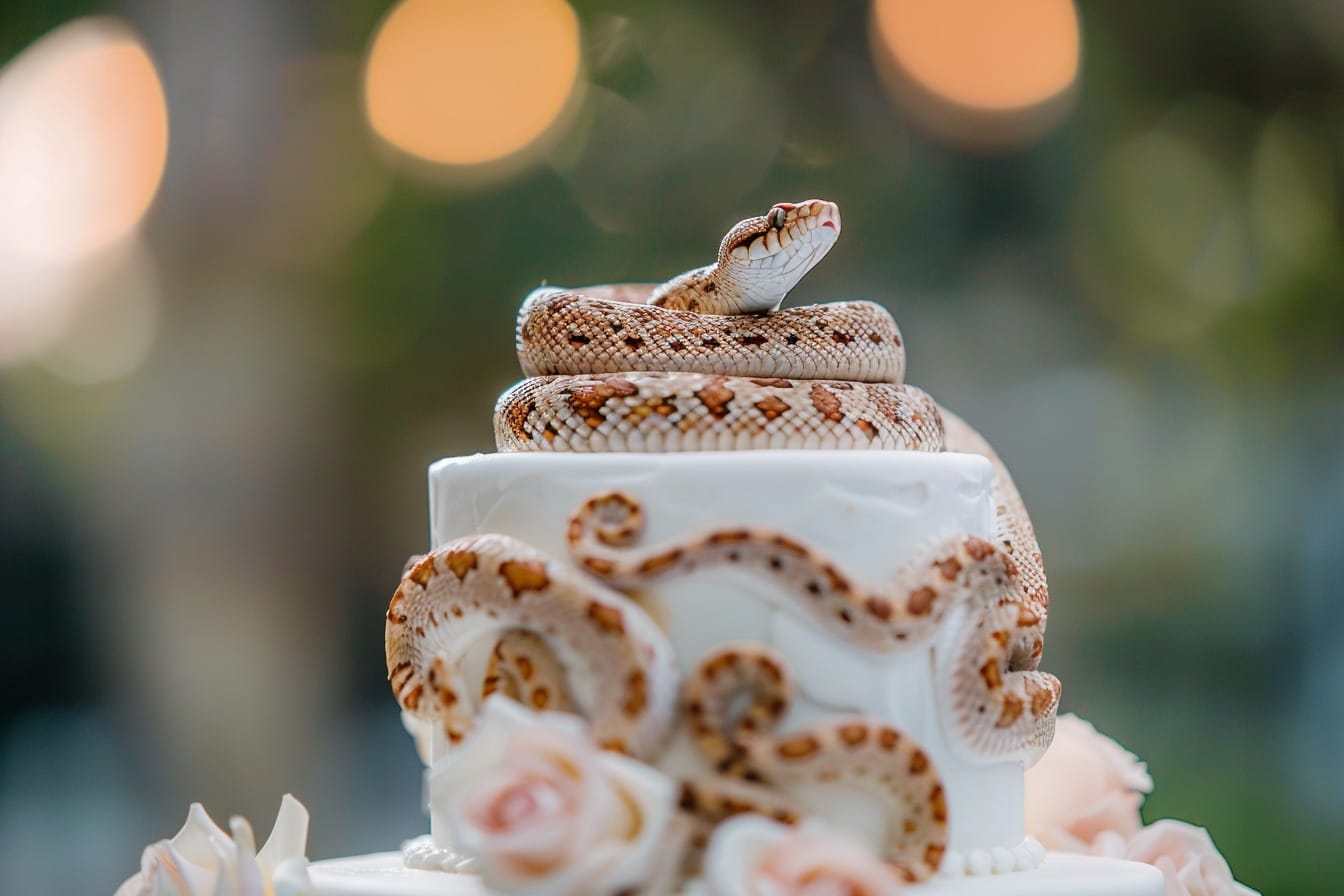 Illustration. Un invité inattendu au mariage.