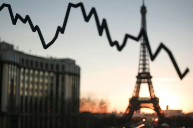 Illustration. Tendances éco en France.