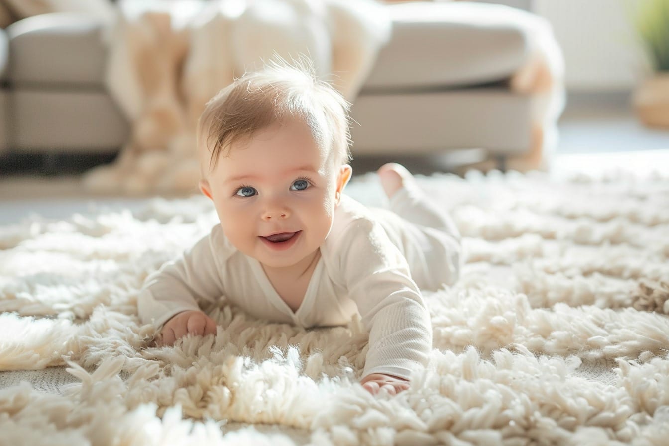 Illustration. Un enfant tout sourire.