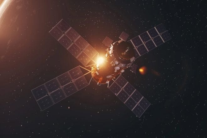 Illustration. Un satellite.