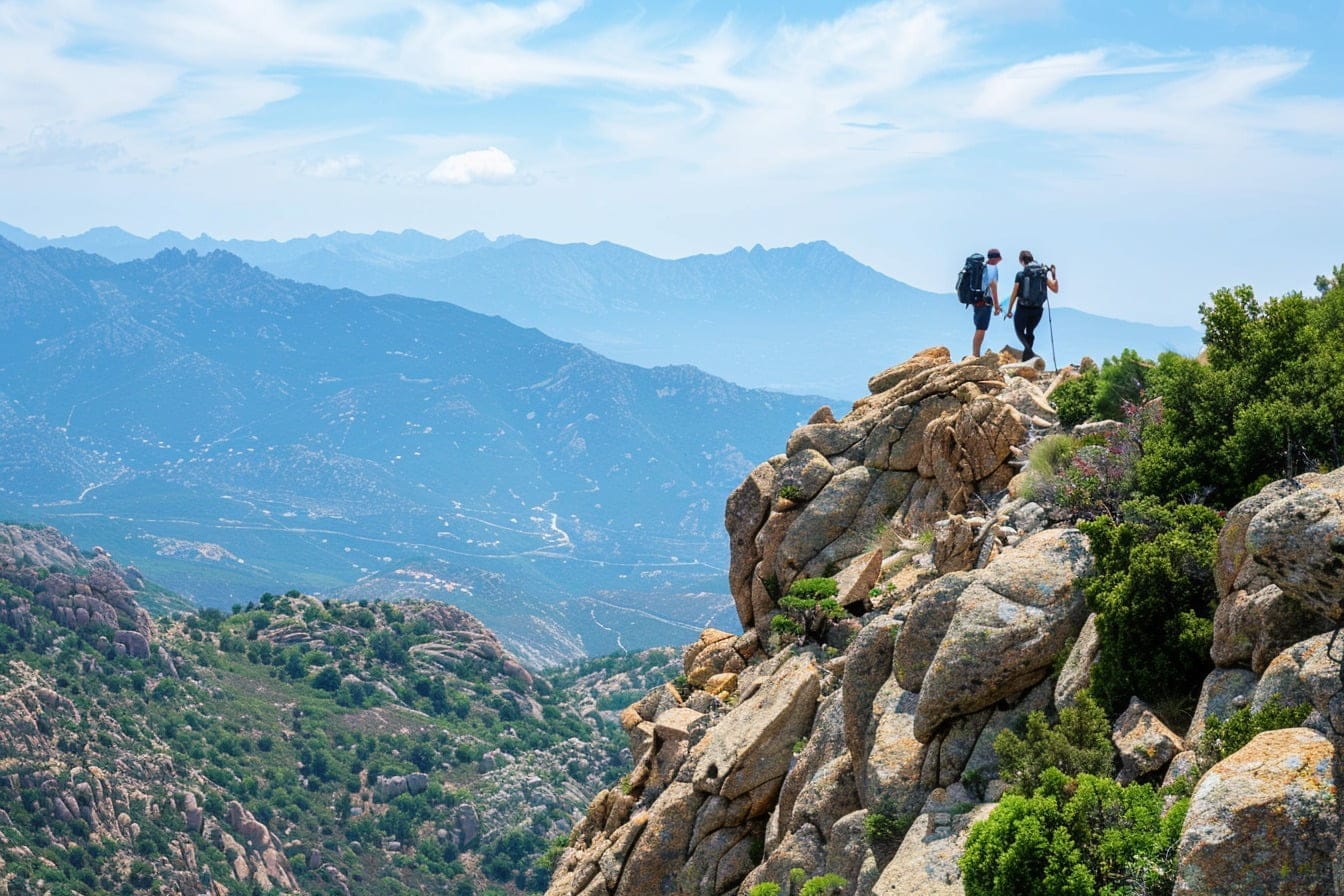 Illustration. Des randonneurs en Corse.