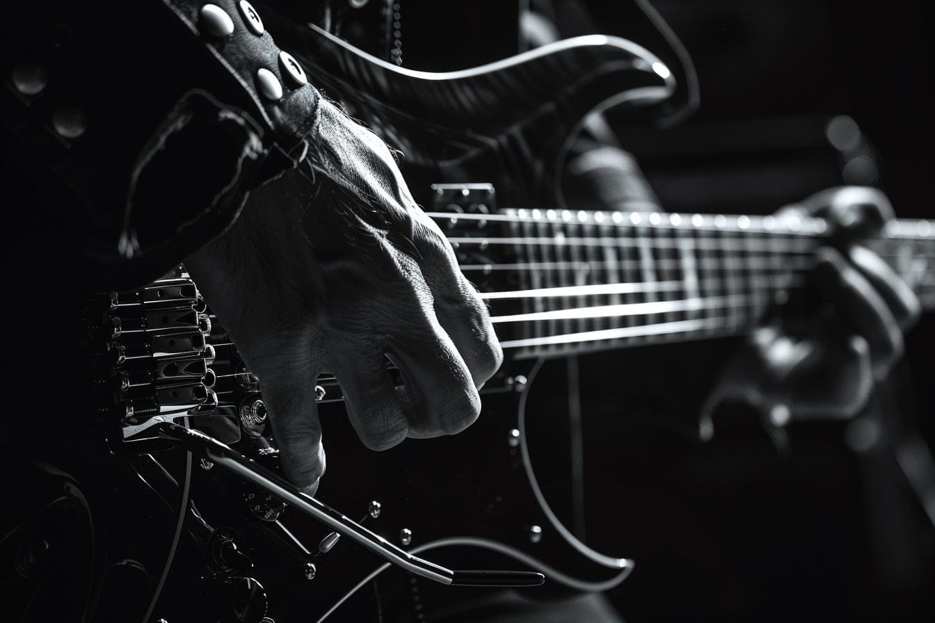 Illustration. Une guitare électrique.