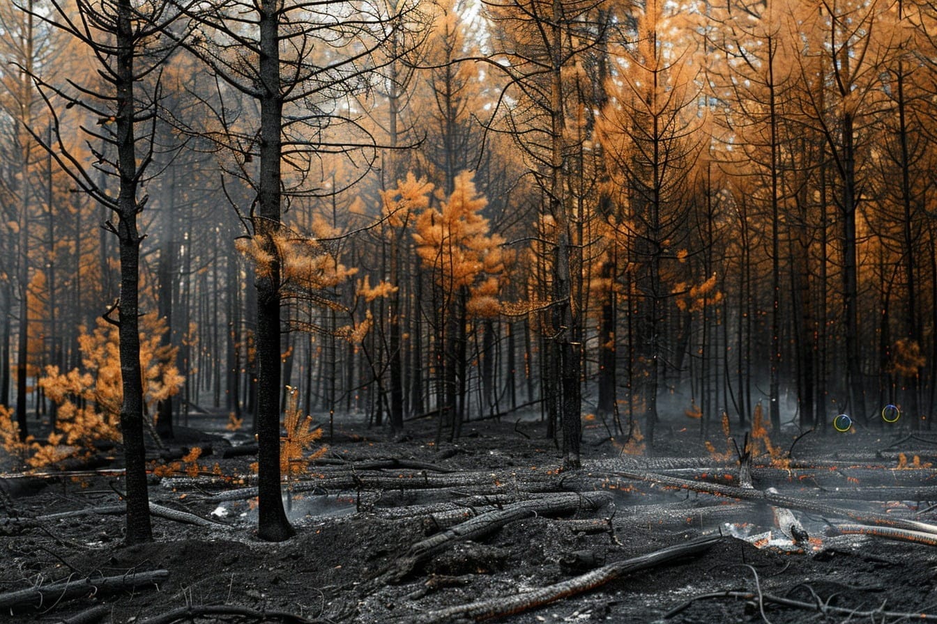 Illustration. Après l'incendie.