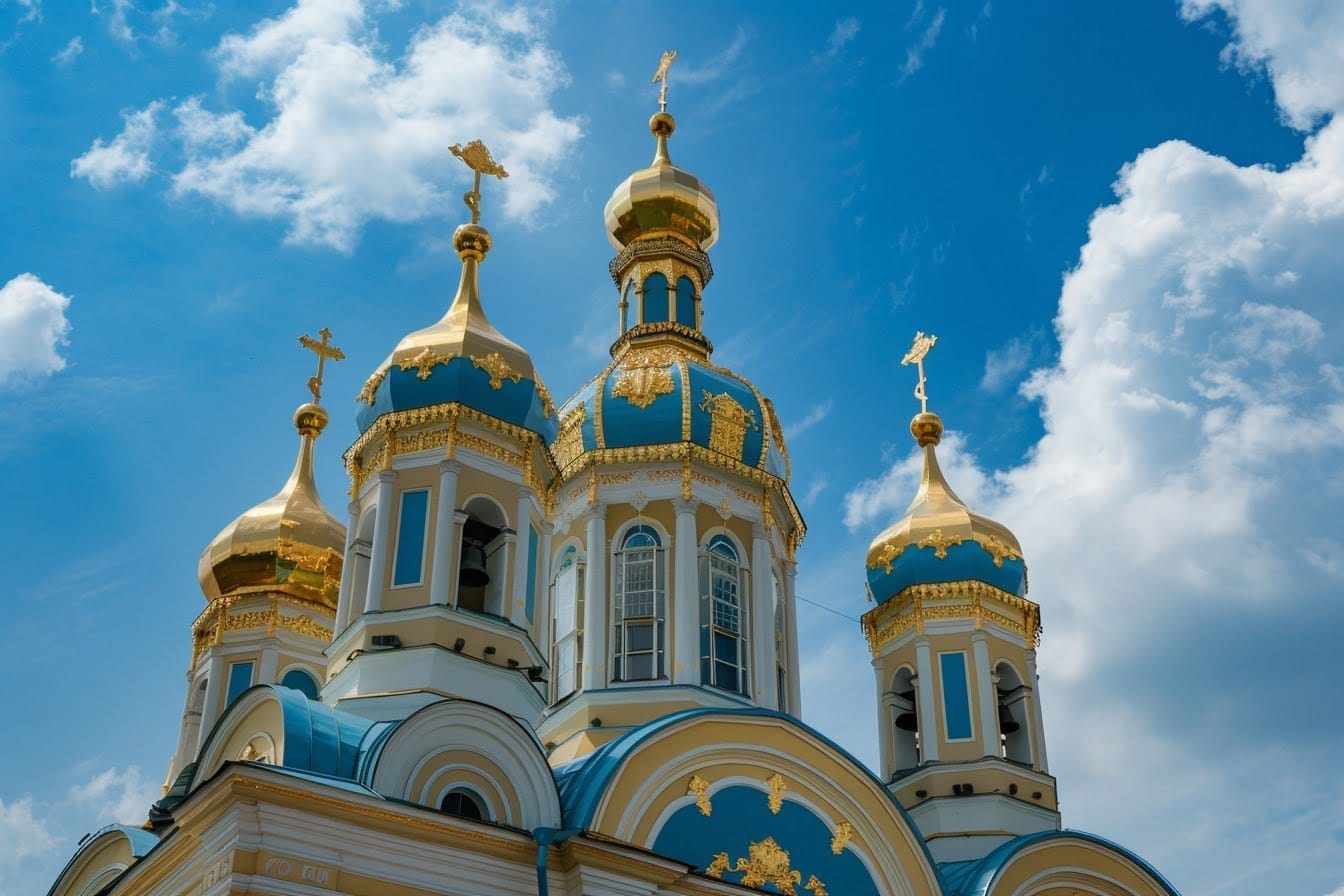 Illustration. Une église orthodoxe.