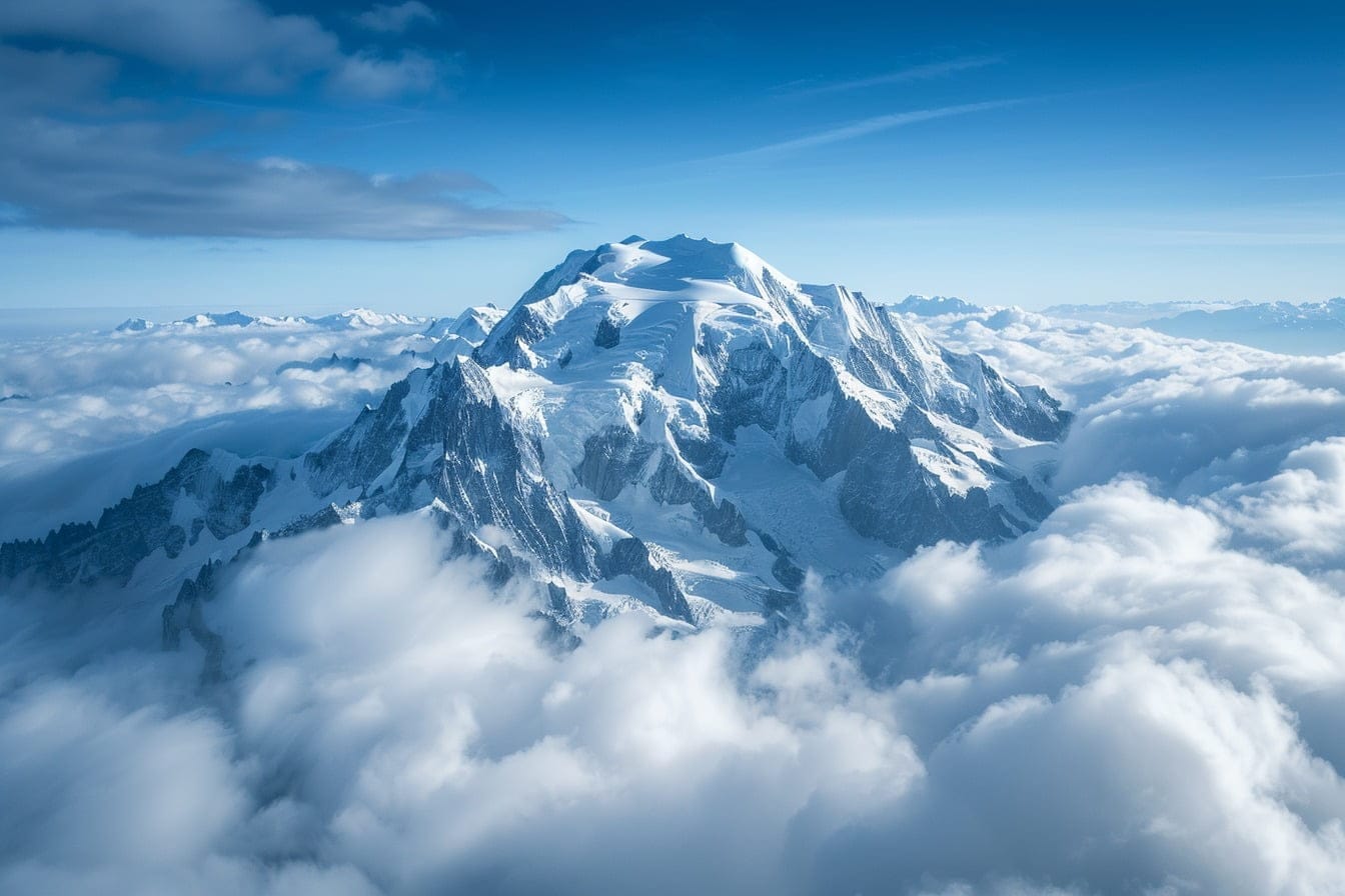 Illustration. Belle et dangereuse montagne.