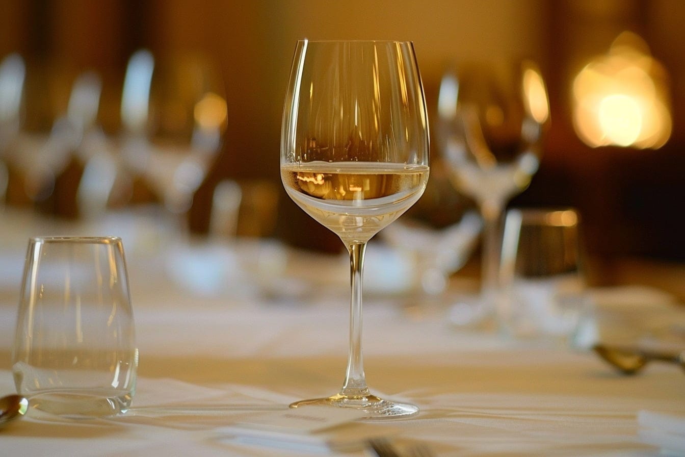 Illustration. Un verre de vin.
