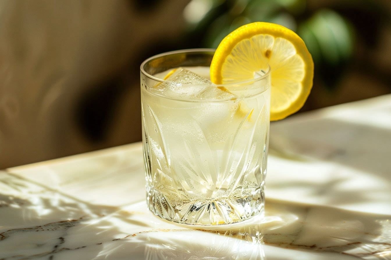 Image d'illustration. Un verre de jus de citron