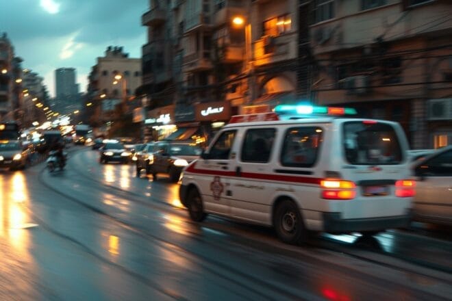 Image d'illustration. Une ambulance libanaise.
