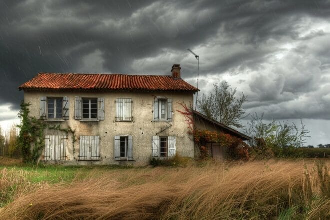 Image d'illustration. Orage et vent