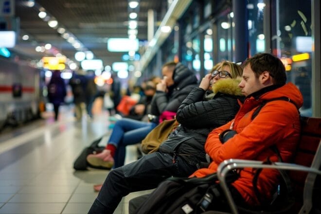 Image d'illustration. Voyageurs gare