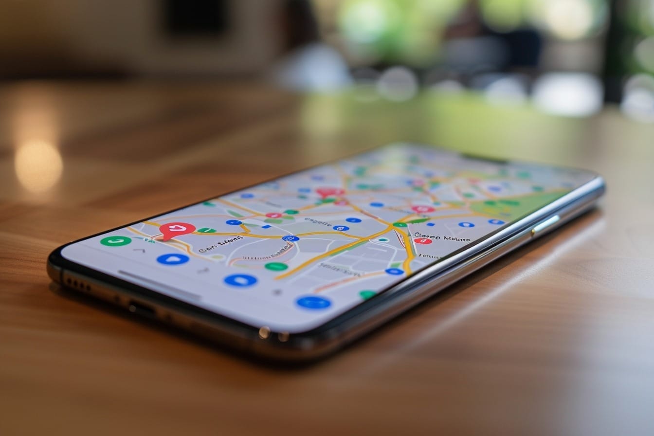 Image d'illustration. Service de cartographie sur smartphone