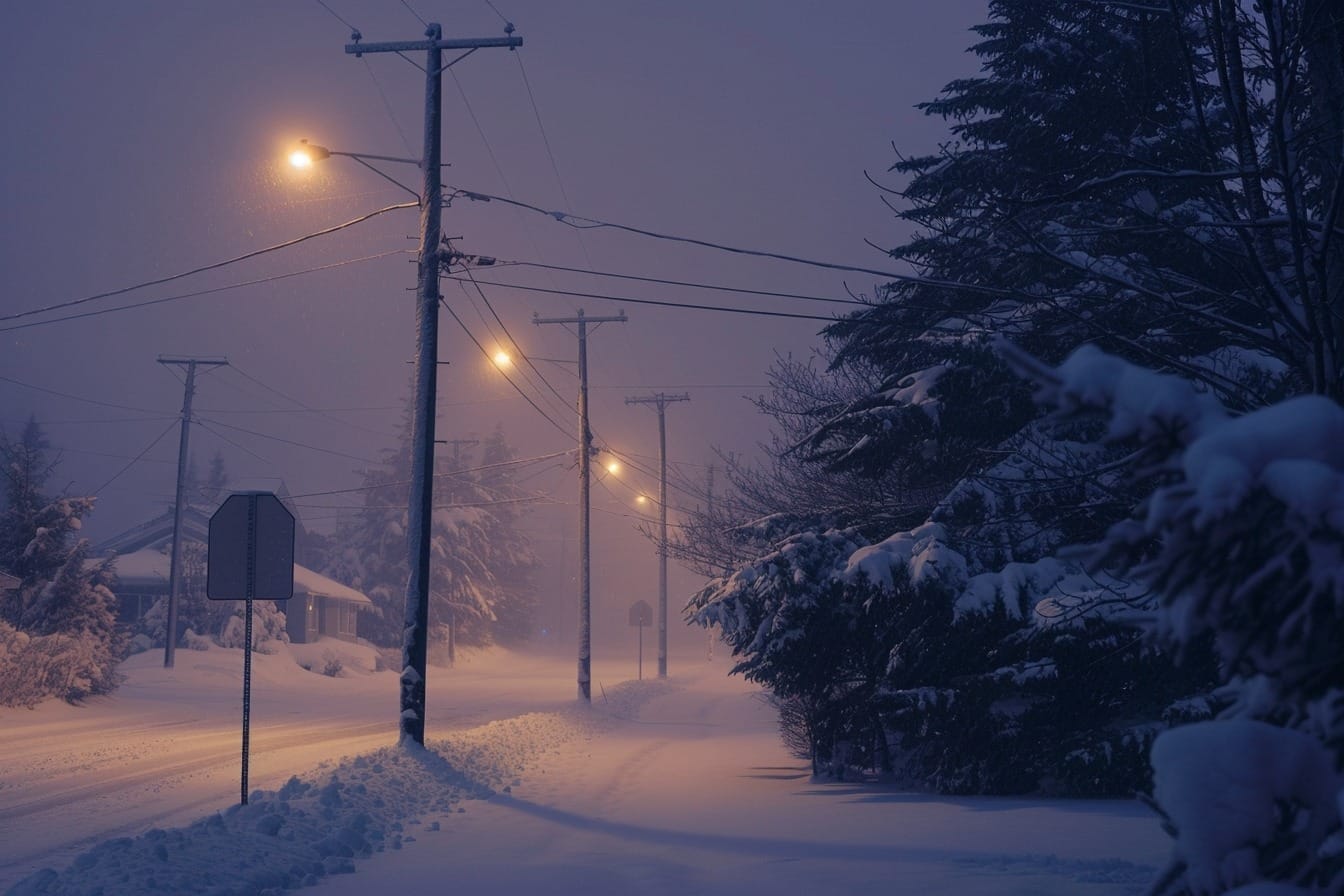 Image d'illustration. Paysage de neige.