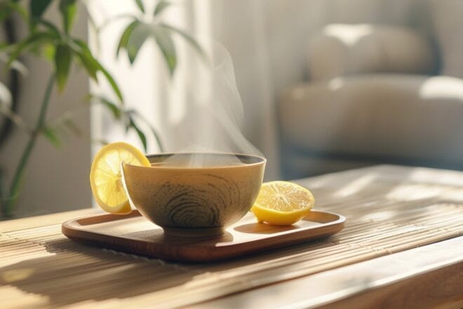 Image d'illustration. Thé et citron.