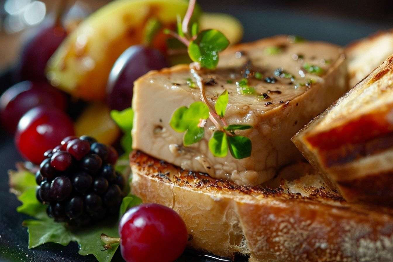 Image d'illustration. Foie gras sur pain artisanal
