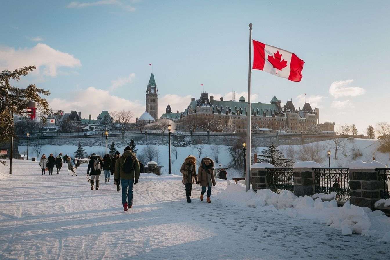 Image d'illustration. Drapeau canadien
