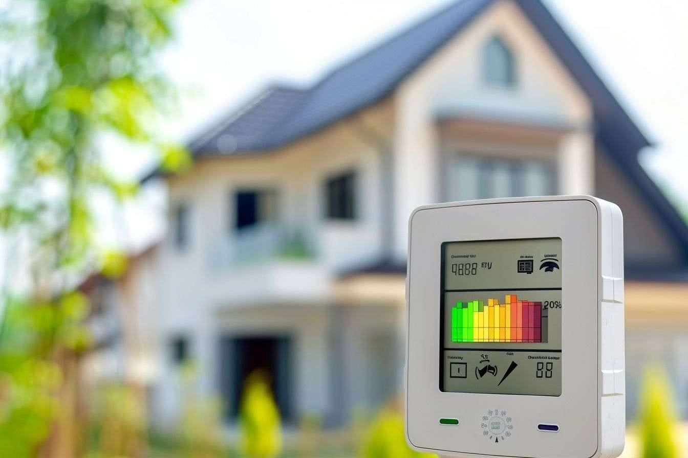 Gros plan d un compteur affichant la consommation d énergie en temps réel