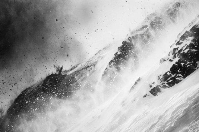 Image d'illustration. Une avalanche en cours.