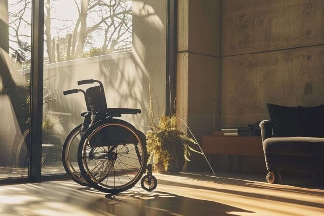 Image d'illustration. Fauteuil roulant.