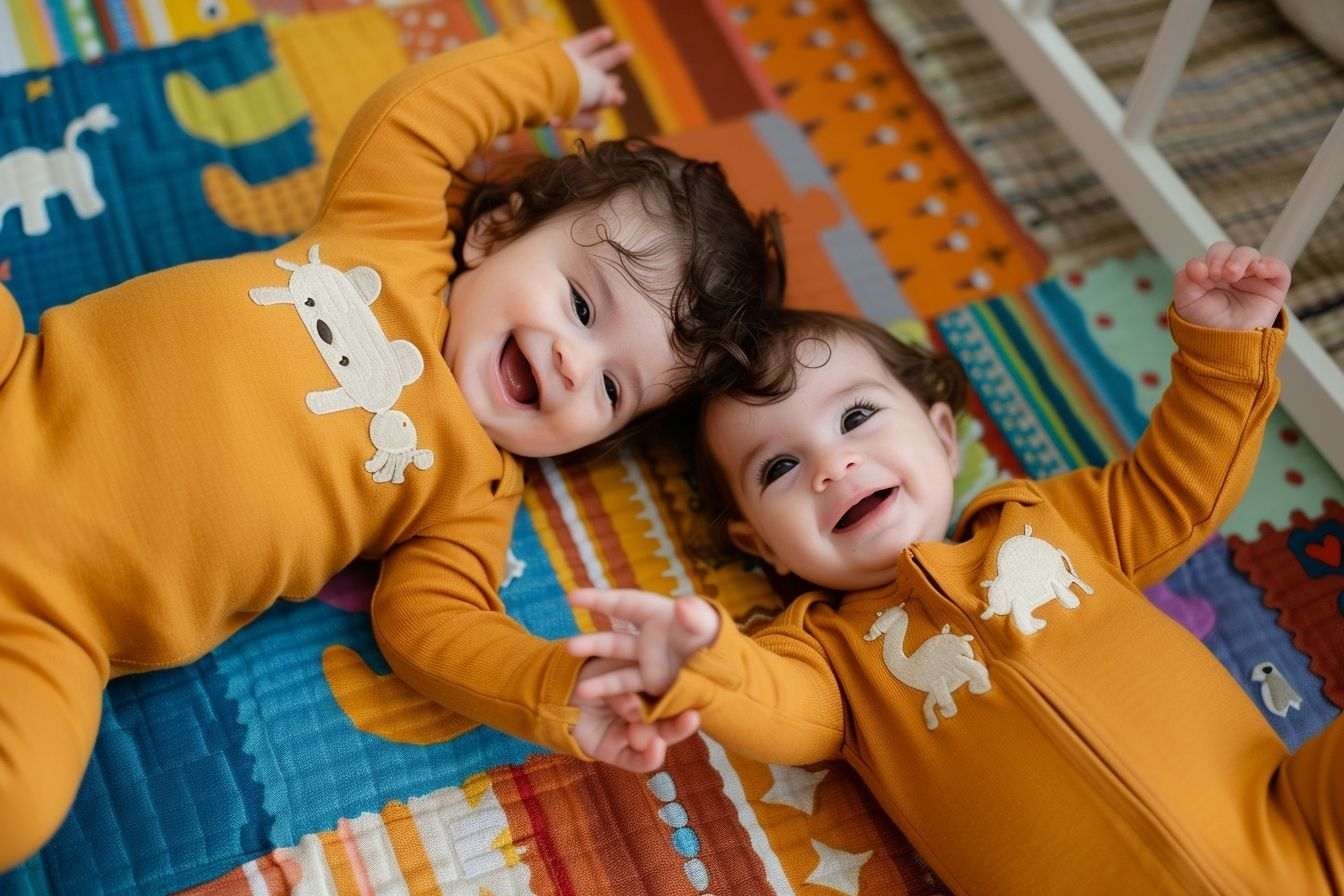 Image d'illustration. Des jumeaux heureux.