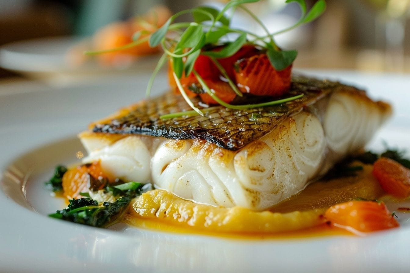 Image d'illustration. Un plat de poisson magnifiquement dressé