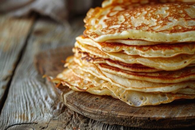 Image d'illustration. Une pile de crêpes gourmandes.