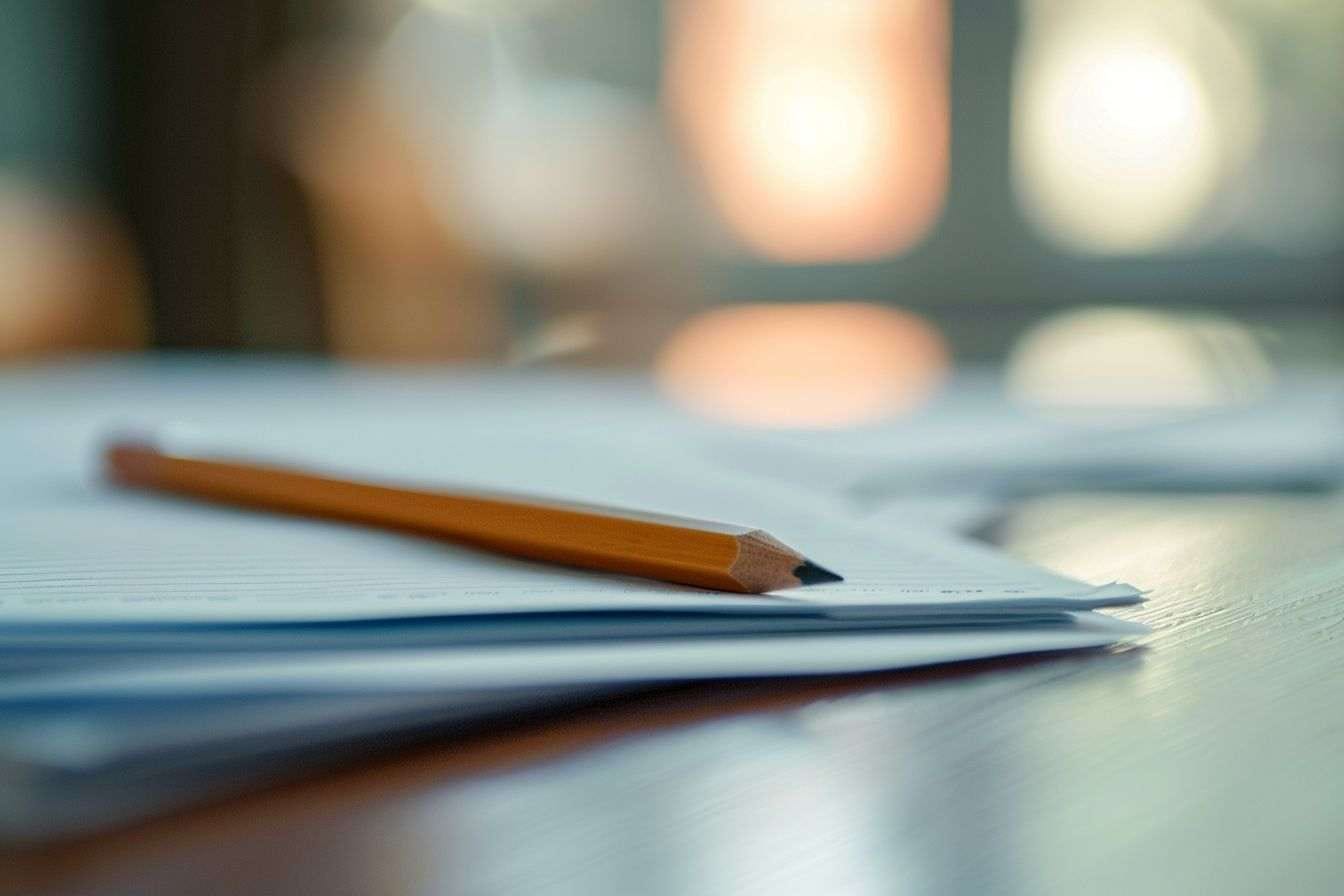 Image d'illustration. Un examen écrit.