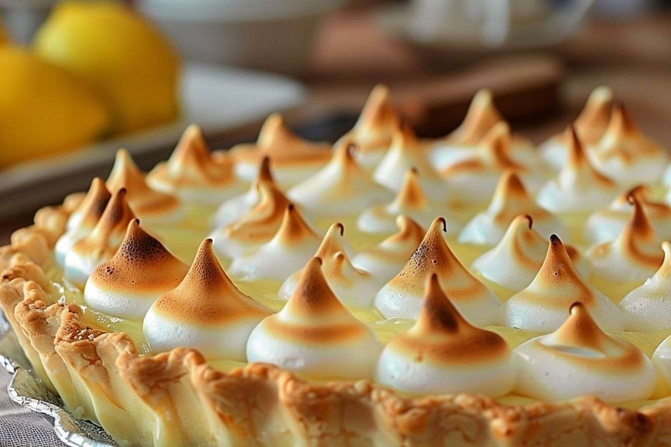 Image d'illustration. Tarte au citron meringuée parfaitement cuite