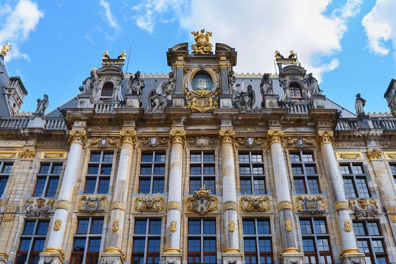 Image d'illustration. Détails ornementaux de l'architecture du Palais Royal de Bruxelles