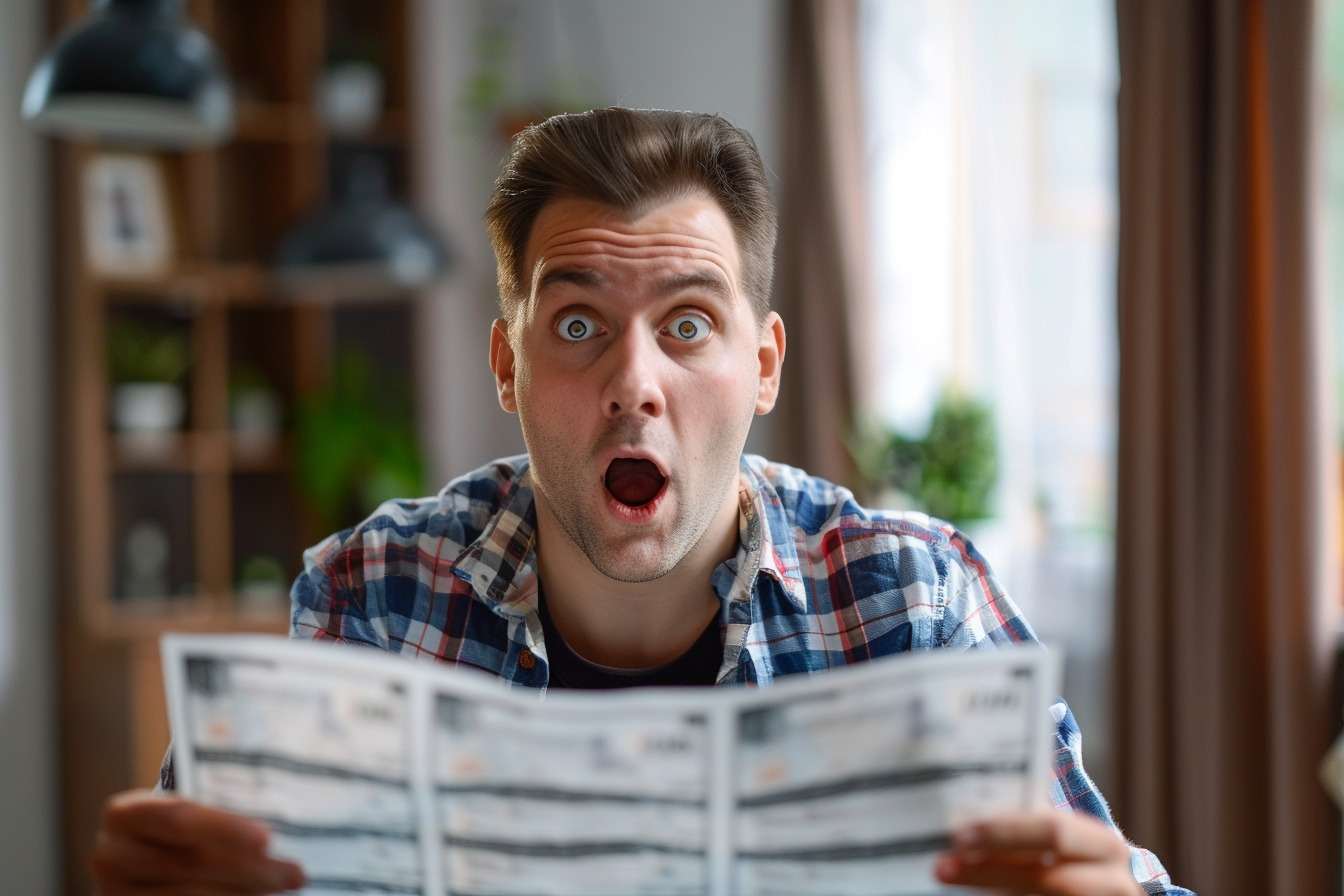 Homme choqué