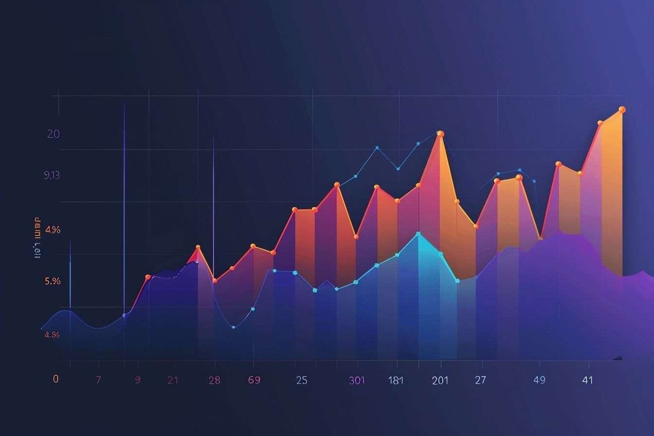 Image d'illustration. Graphique des tendances du rendement des produits d'épargne ou d'investissement