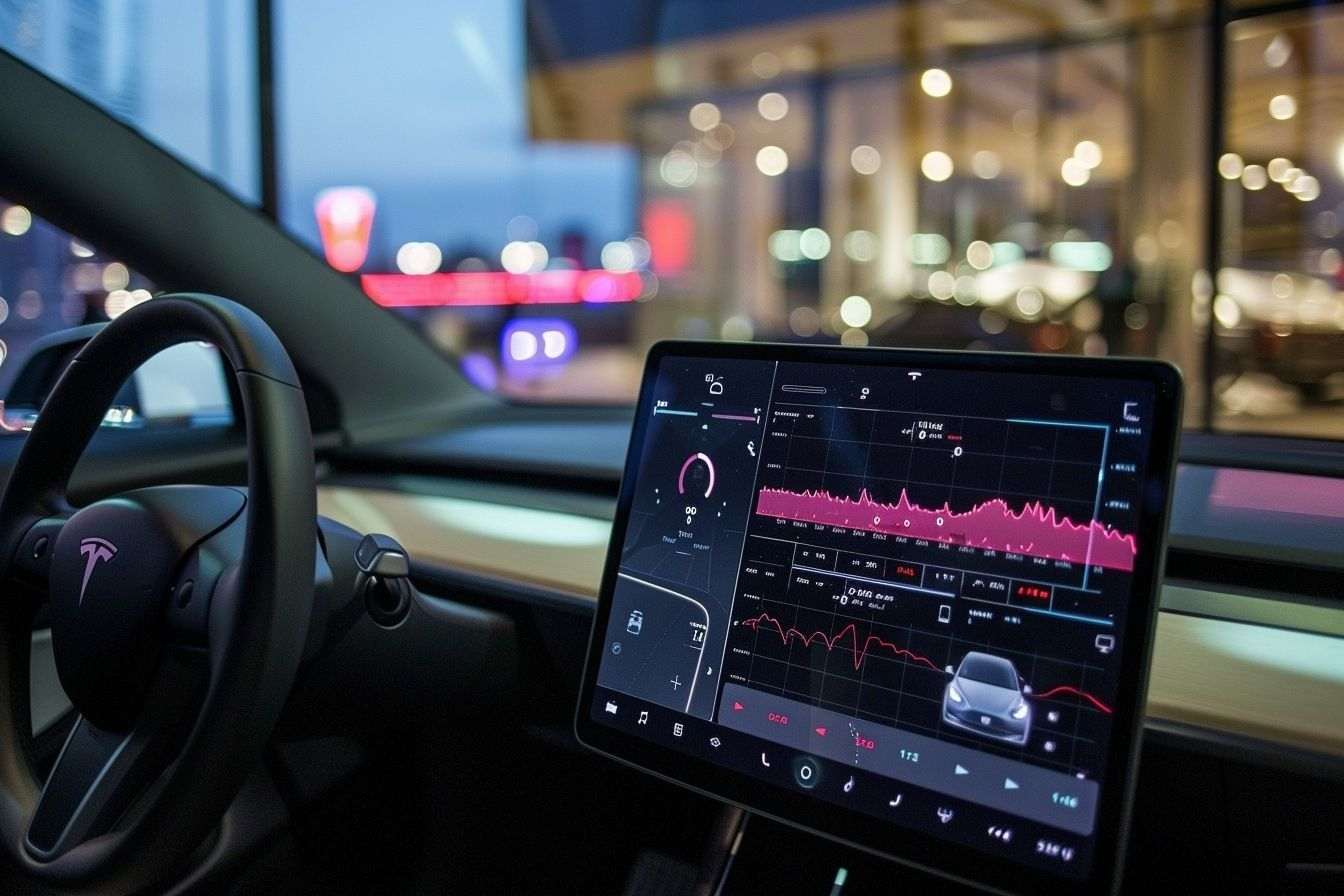 Image d'illustration. Graphique des ventes chez tesla