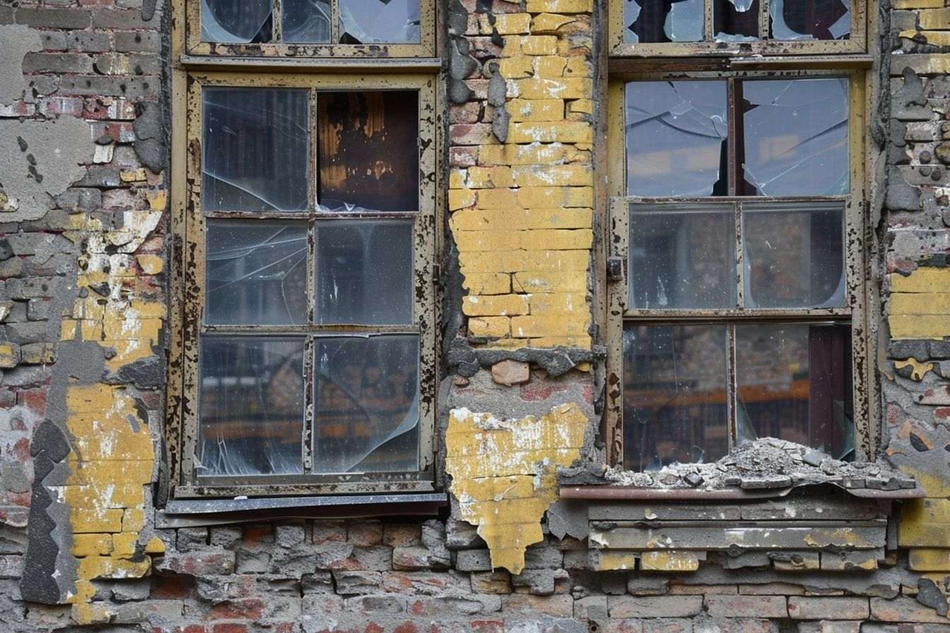 Image d'illustration. Un bâtiment délabré en Ukraine.