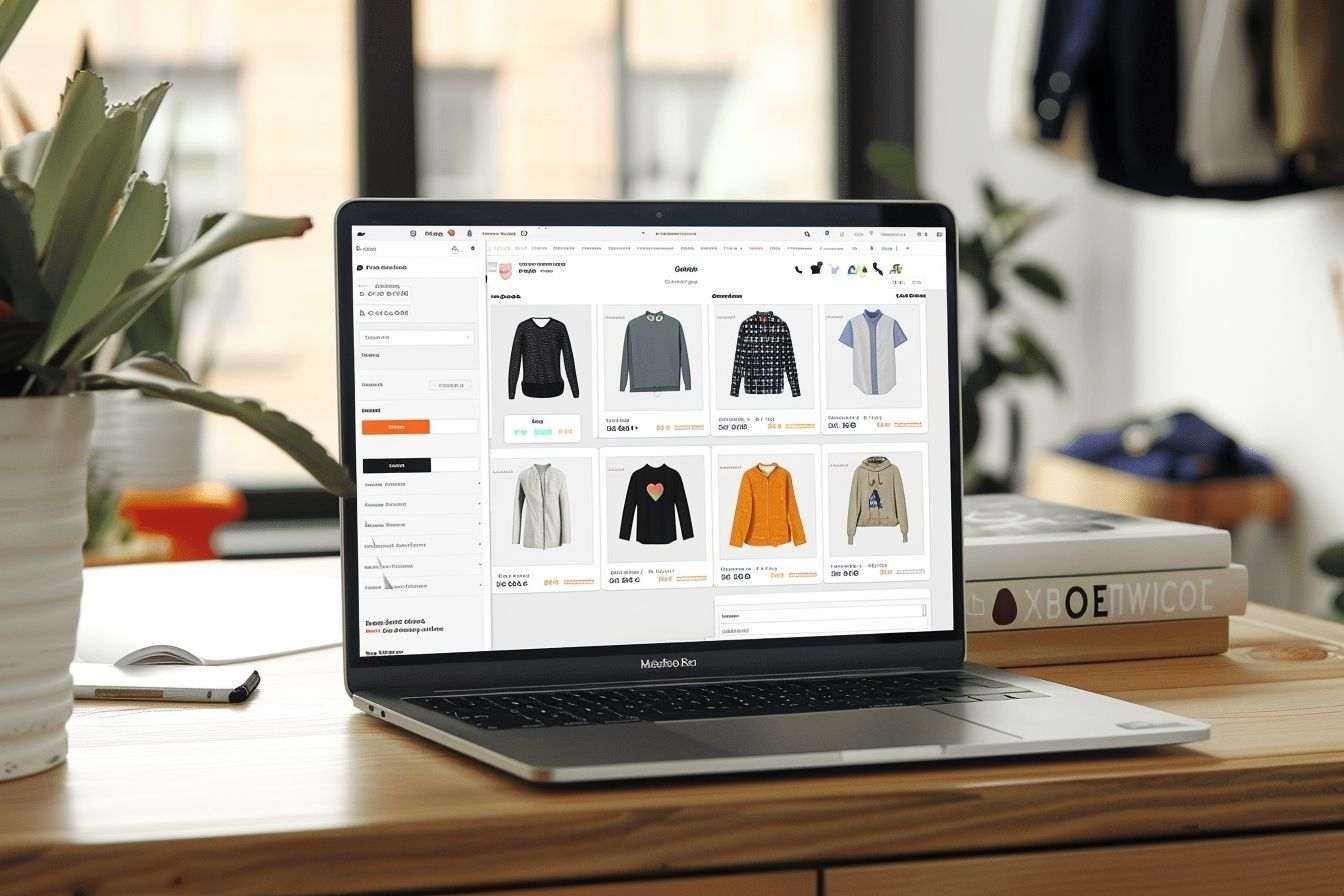 Image d'illustration. Plateforme vente vêtements occasion.