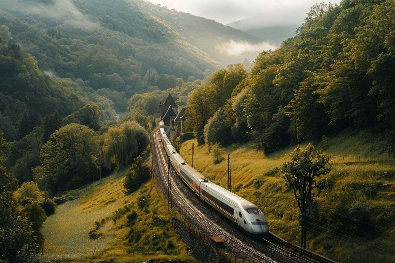 Image d'illustration. Un train à grande vitesse.