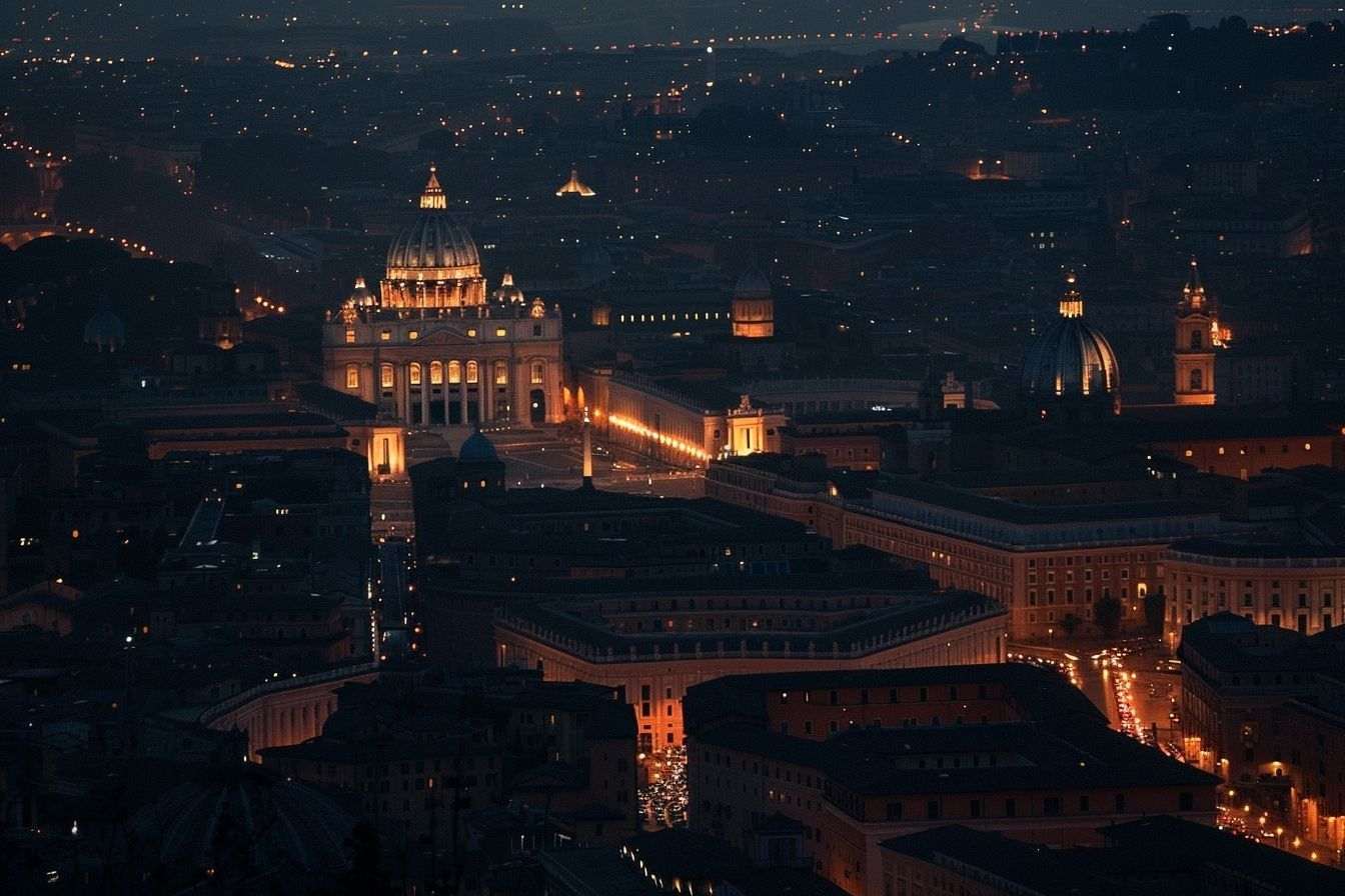 Image d'illustration. Vue du soir de la cité du Vatican