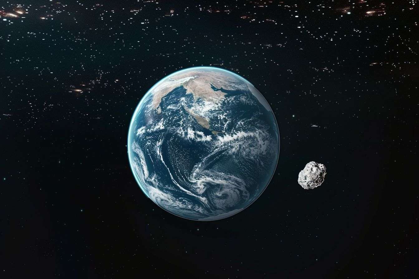 Image d'illustration. Terre astéroïde.