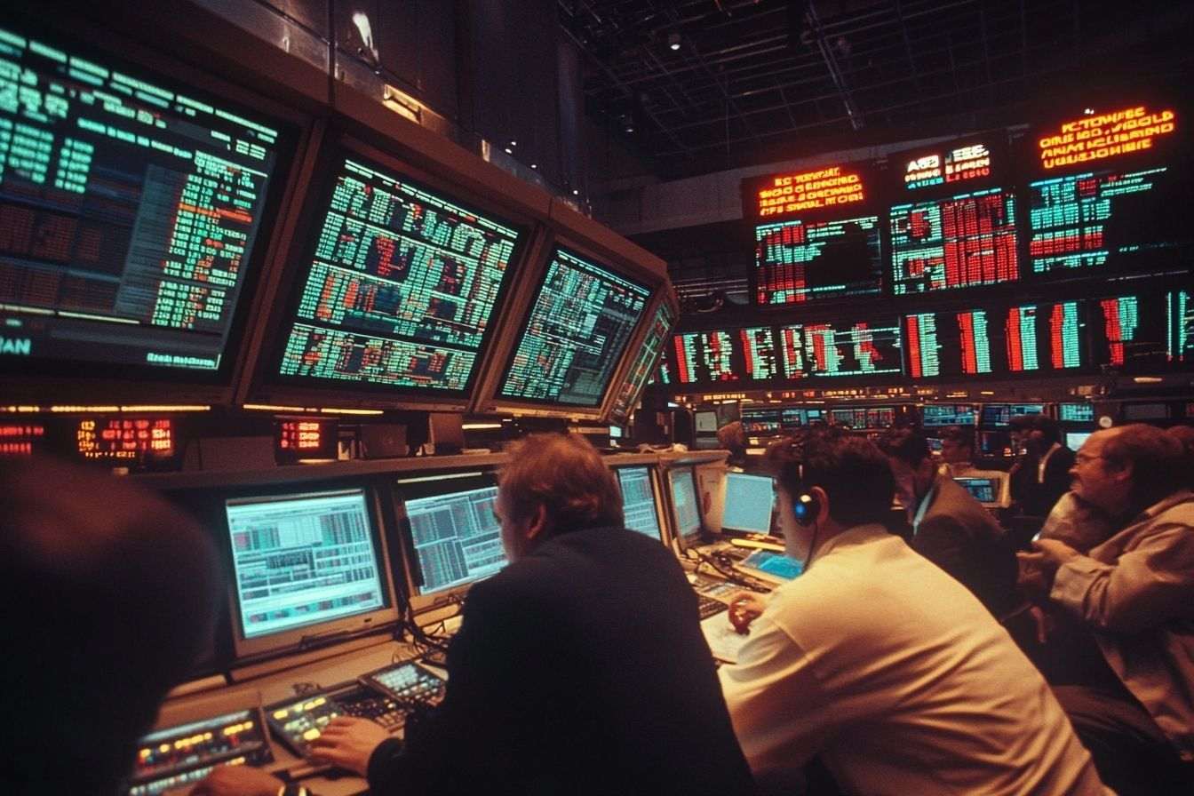 Image d'illustration. Bourse en activité intense