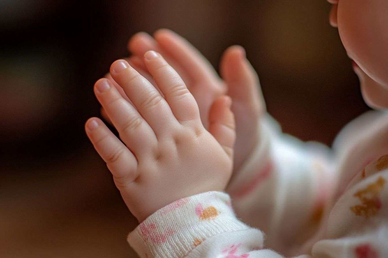 Image d'illustration. Mains d enfants applaudissant avec joie