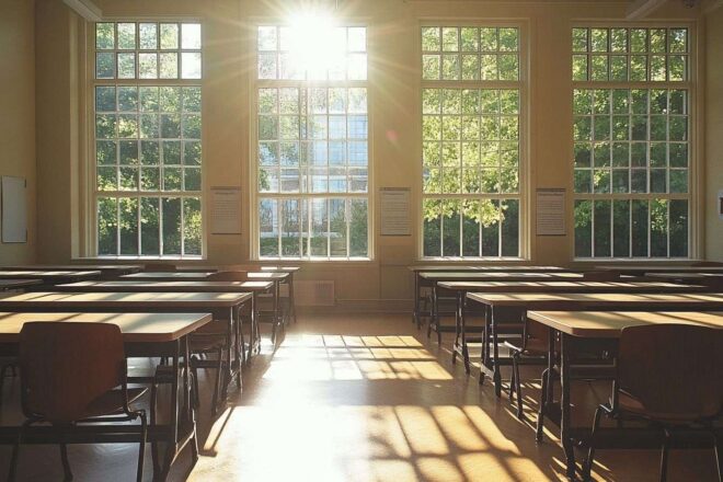 Image d'illustration. Salle d examen vide avec lumière naturelle