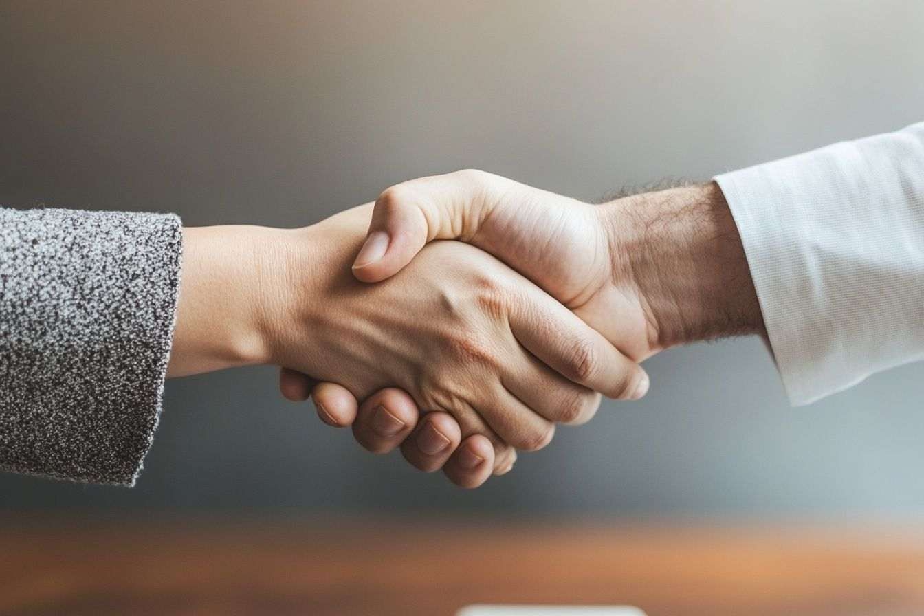 Image d'illustration. Accord entre deux parties