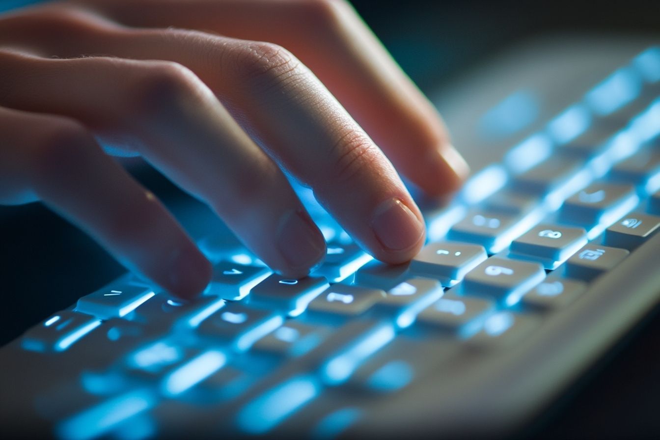 Image d'illustration. Clavier d ordinateur moderne