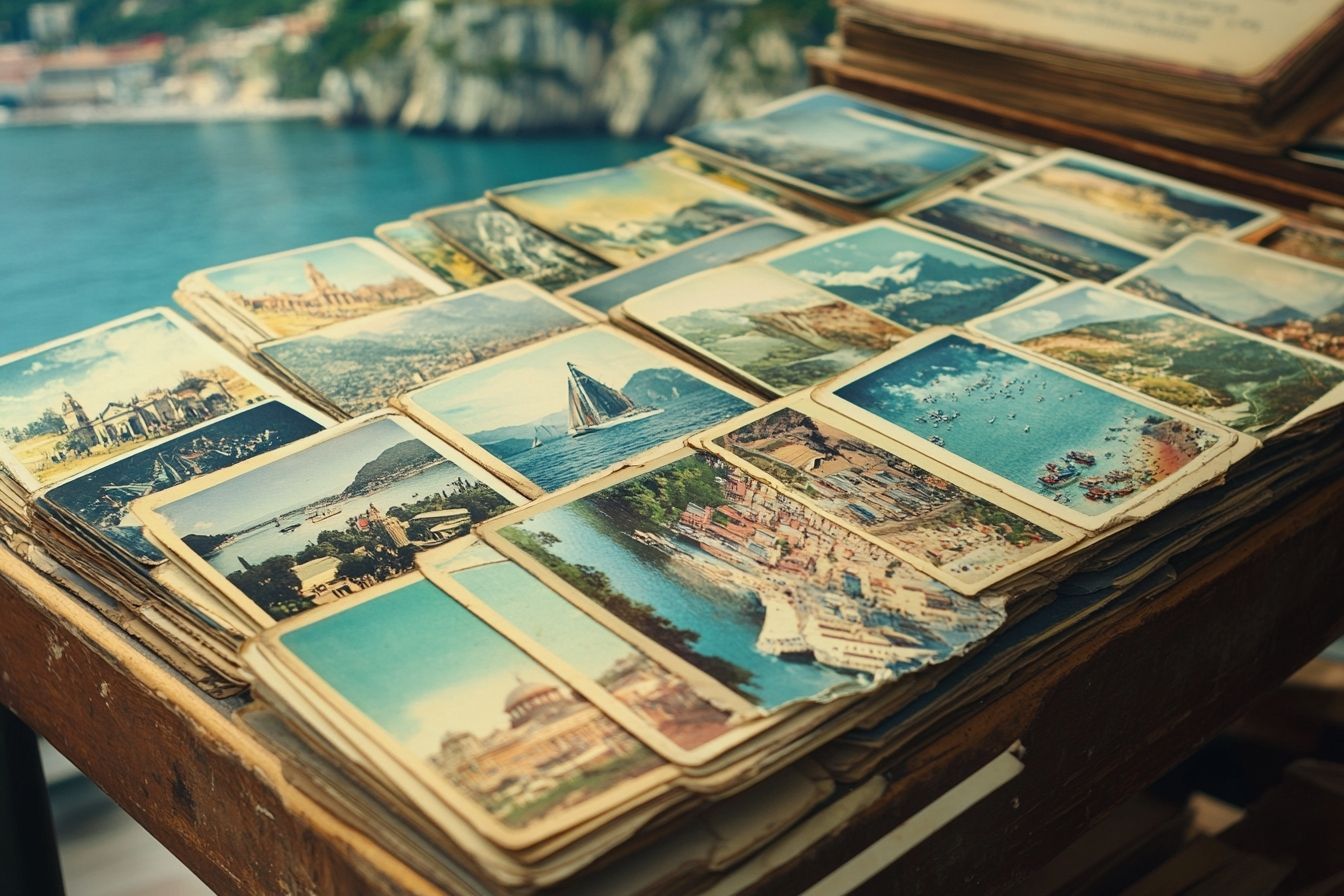 Image d'illustration. Collection de cartes postales vintage