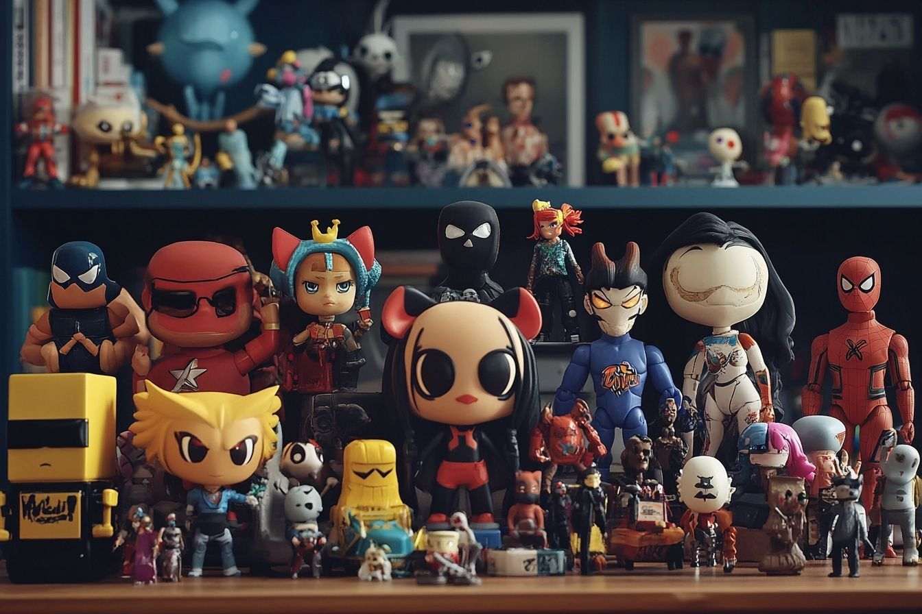 Image d'illustration. Collection de figurines pop culture