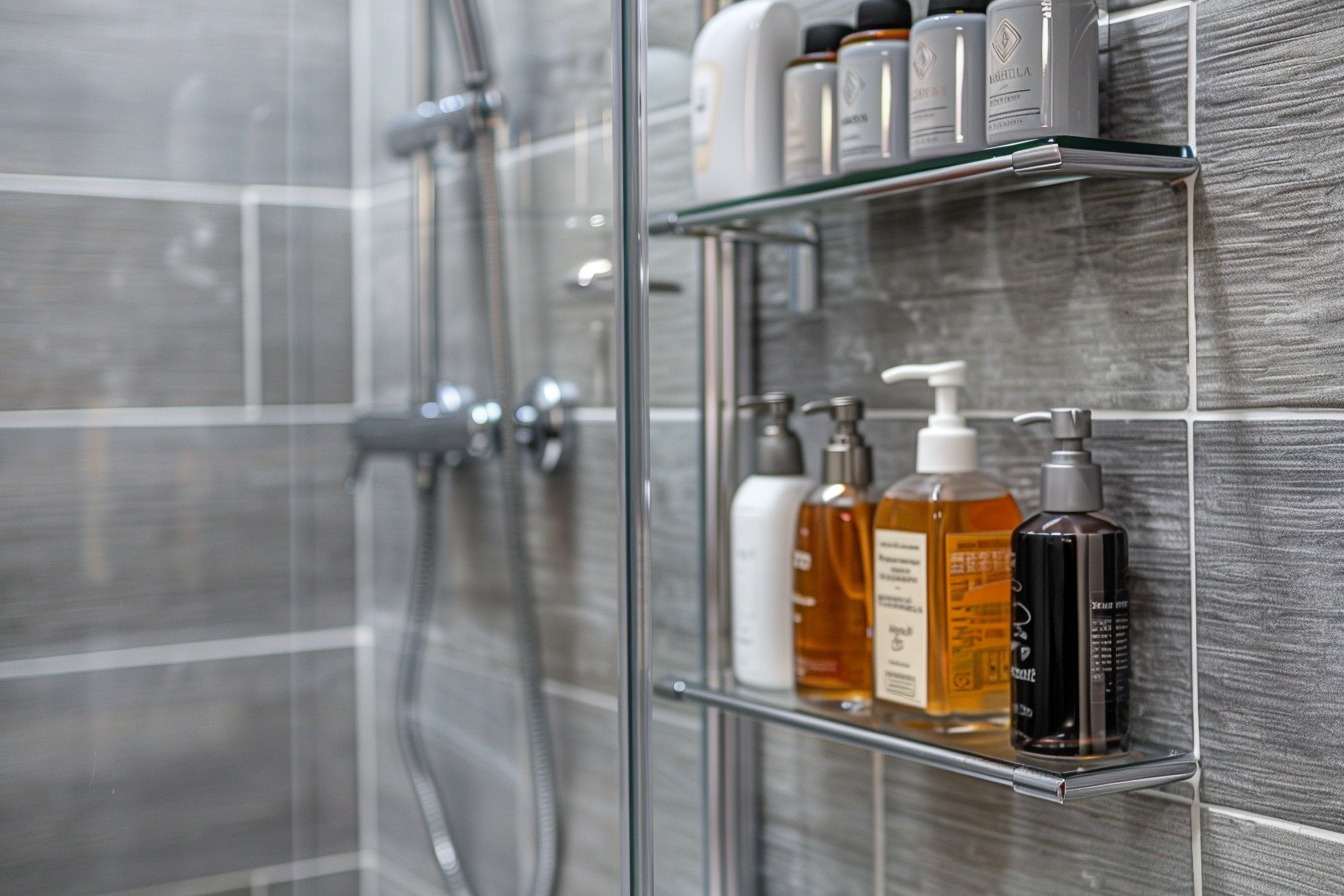 Image d'illustration. Douche produits de beauté